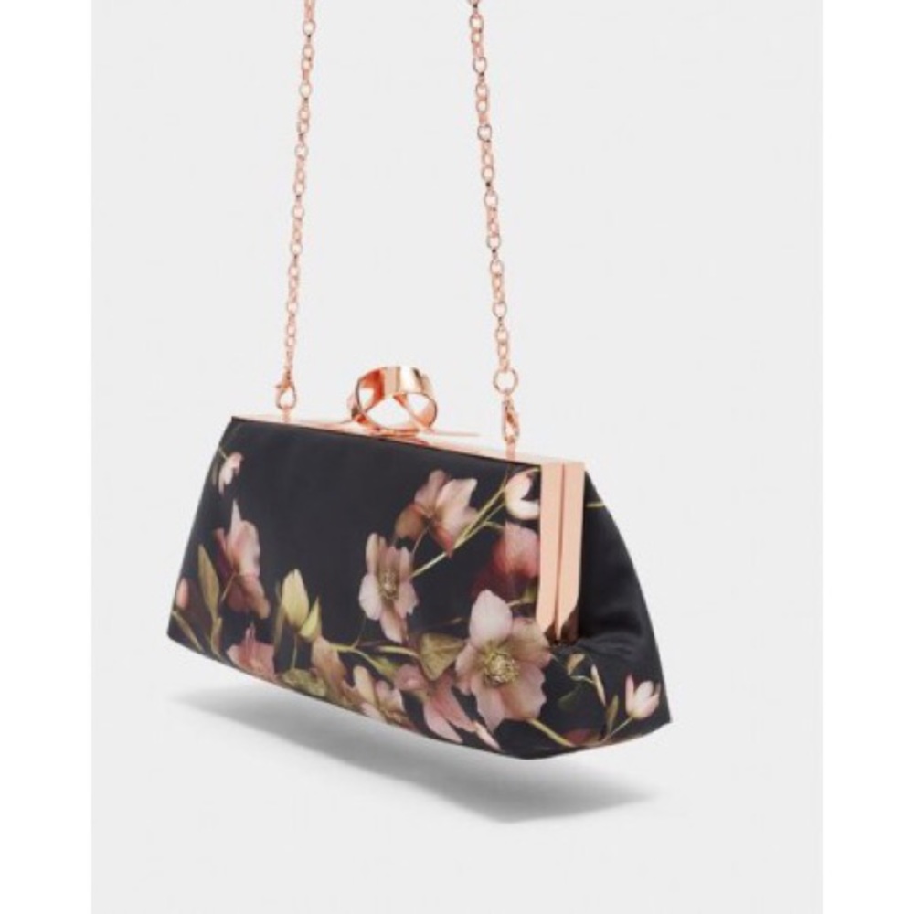 NWT Ted Baker London Nataly Frame Clutch w Strap